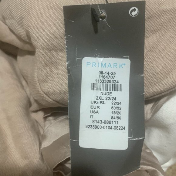 NWT PRIMARK LONG SLEEVE ROUND NECK PLEATED BACK SWEATSHIRT NUDE 2XL (18-20) - Picture 5 of 9